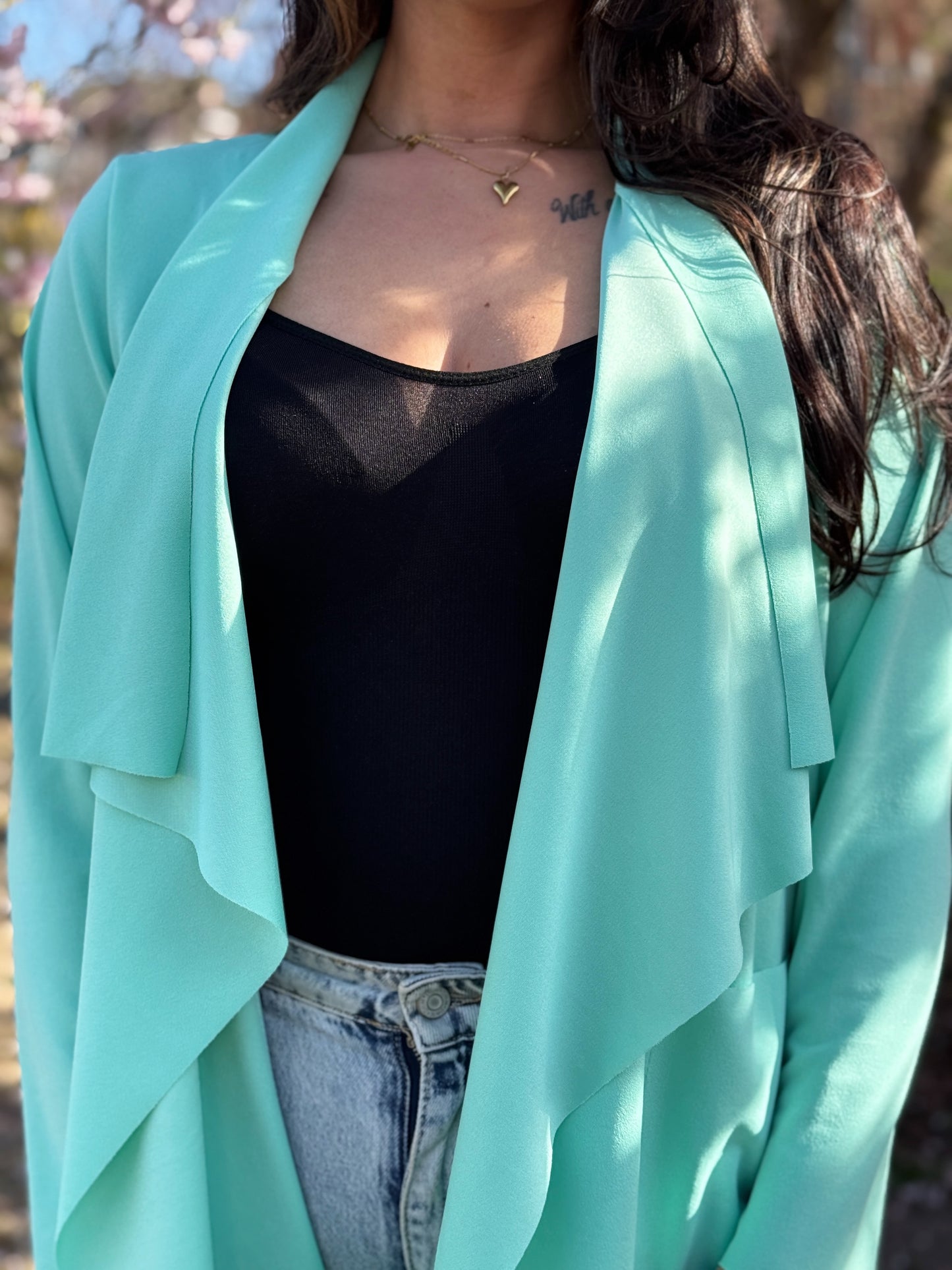 Wasserfall Cardigan Mint