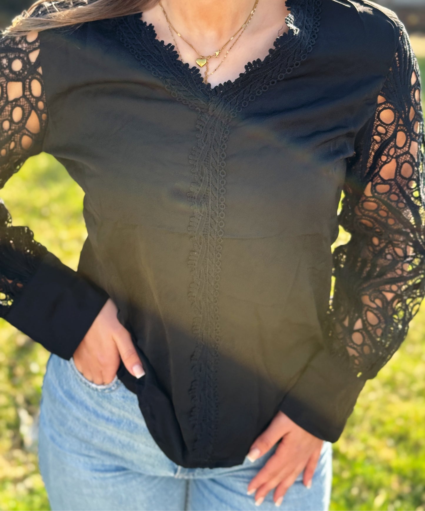 Sienna Bluse Schwarz