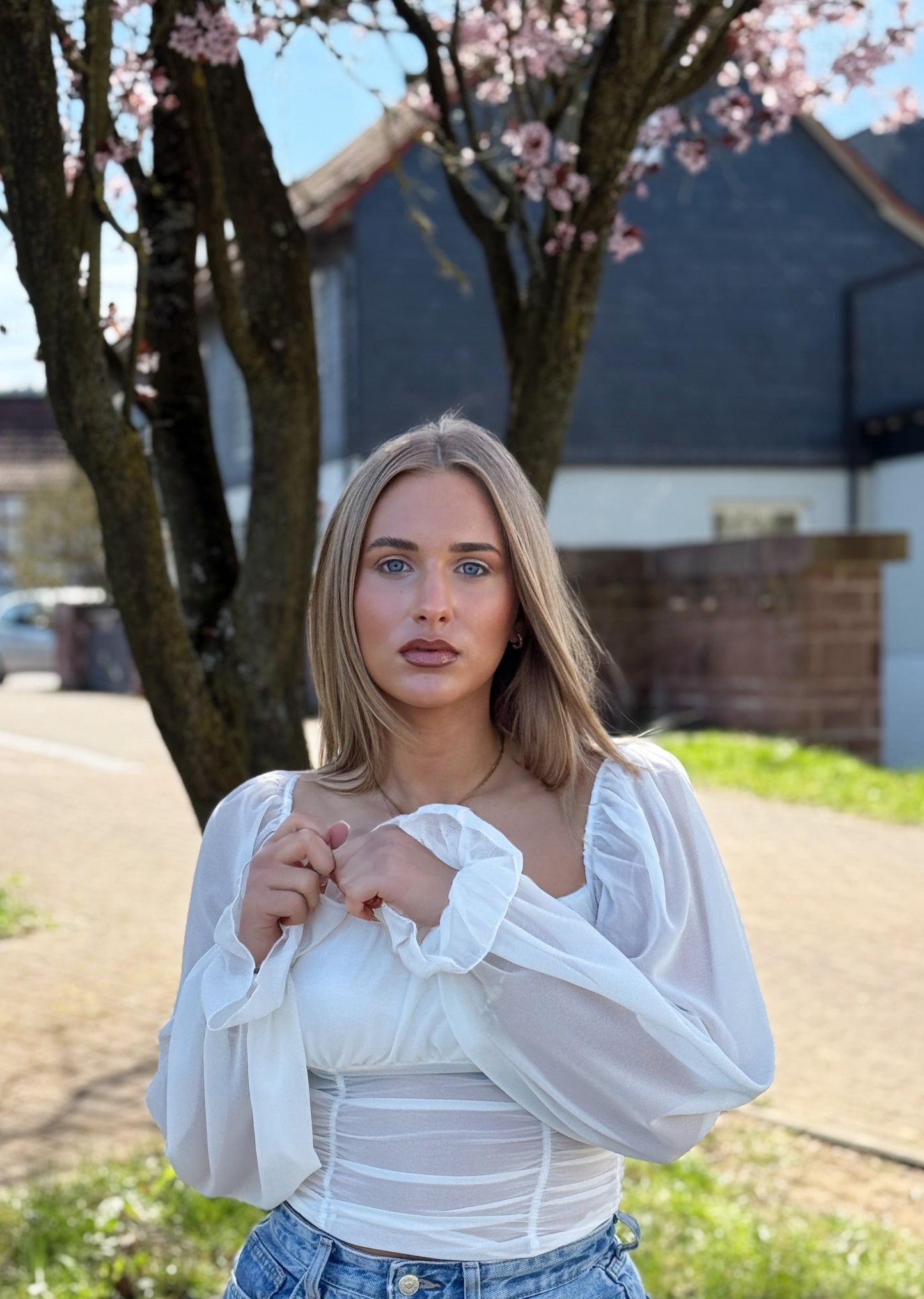 Aurora Bluse Weiß