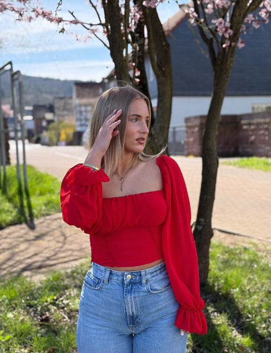 Aurora Bluse Rot