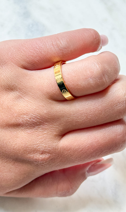 Golden Mono Ring