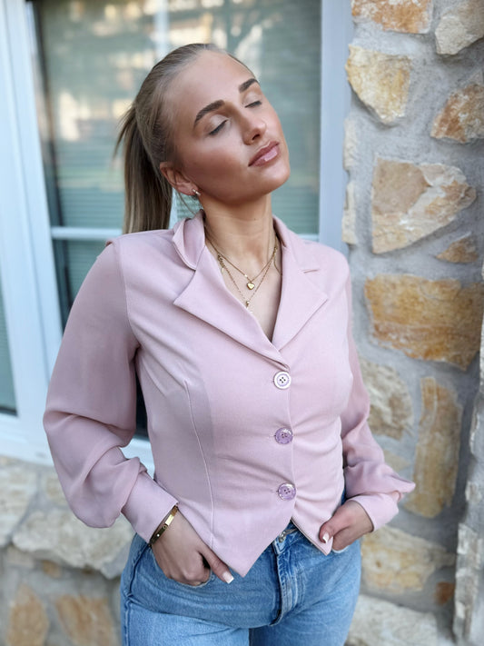 Blazer Bluse Rosa